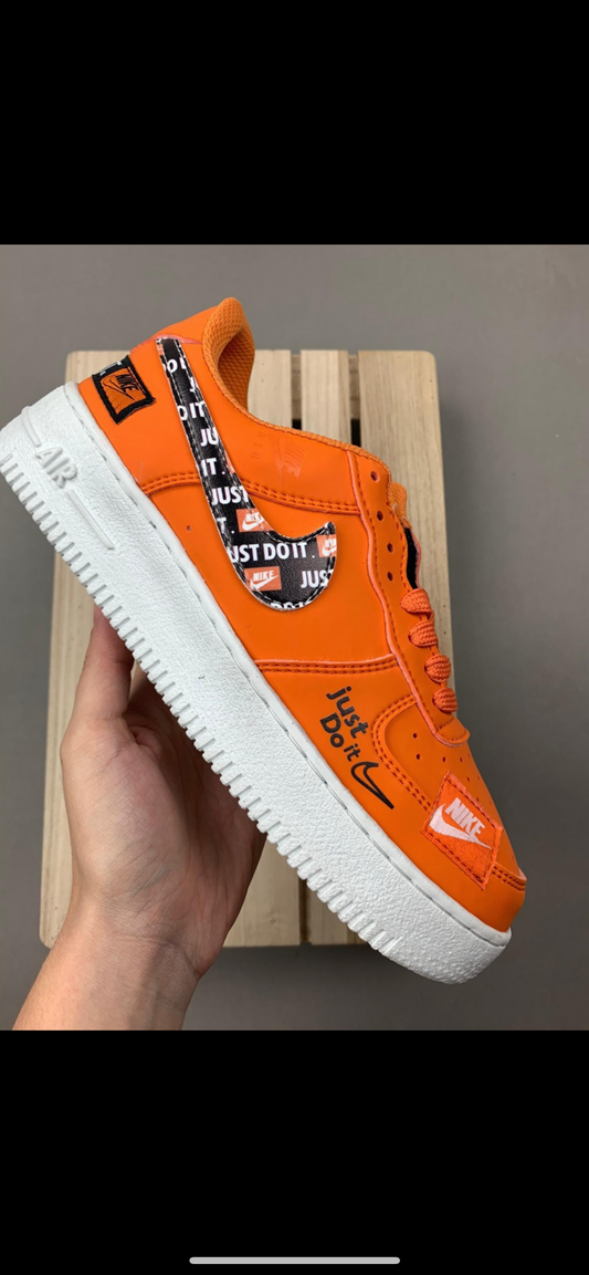 Orange Air Force Sneakers