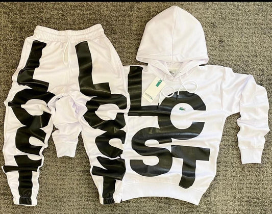 White LaCoste Tracksuit
