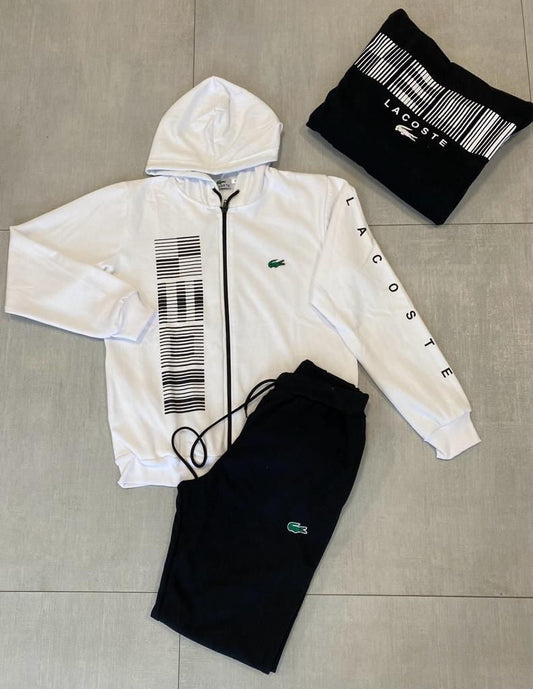 White Lacoste Tracksuit