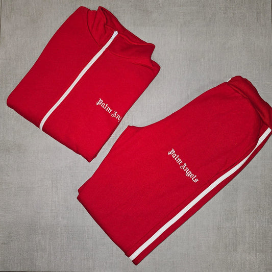 Palm Ángels red tracksuit
